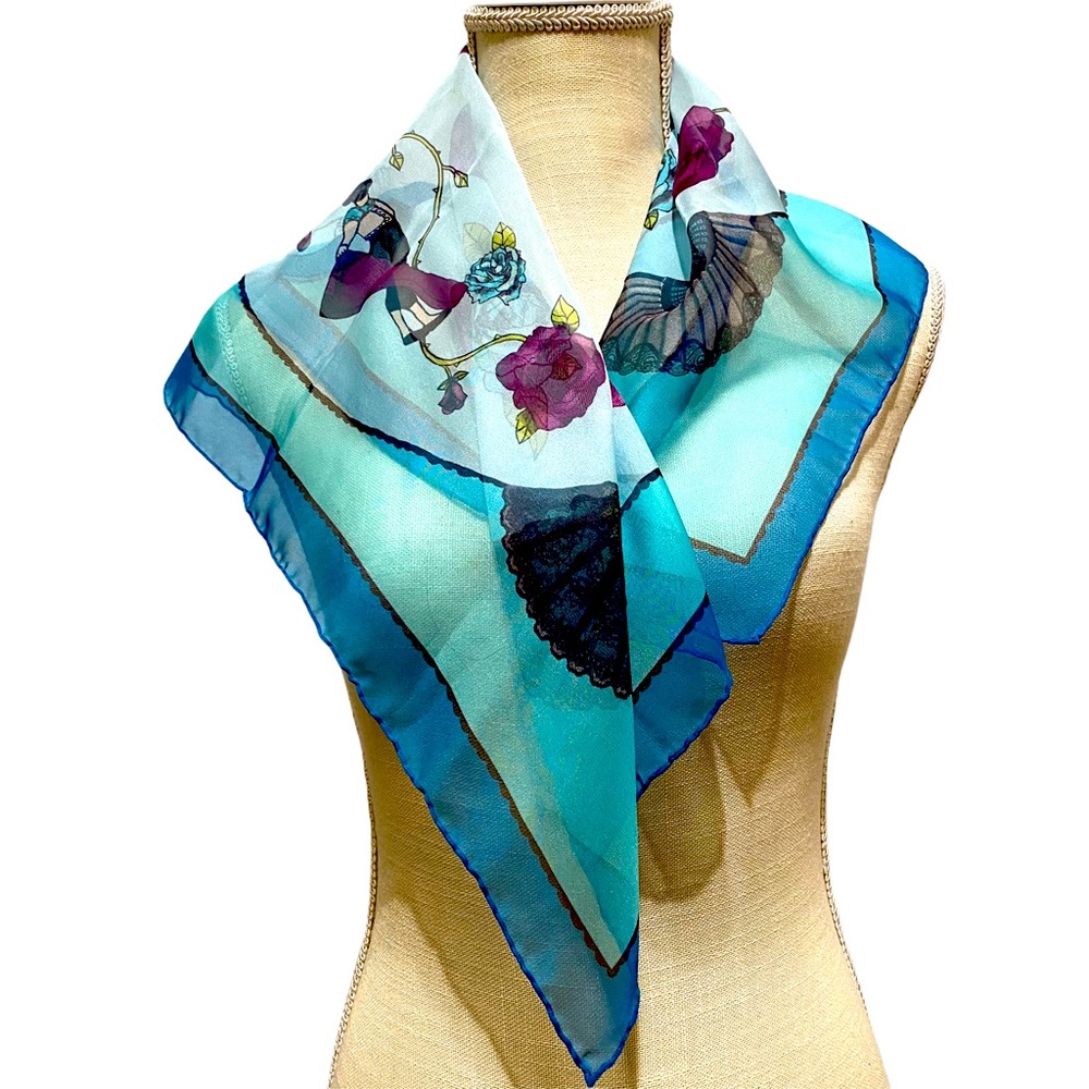 Nordstrom Tarnish beautiful blue scarf